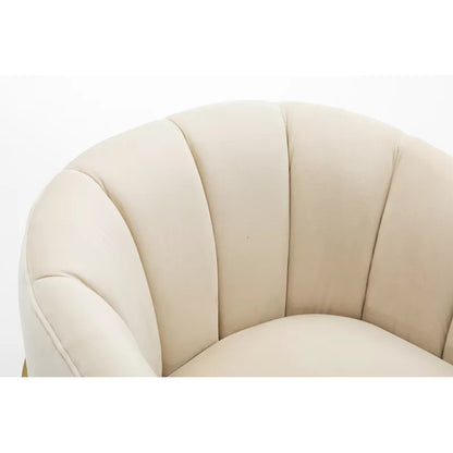 Barrel Chair: 30'' Wide Velvet Barrel Chair