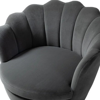 Barrel Chair: 30'' Wide Velvet Barrel Chair