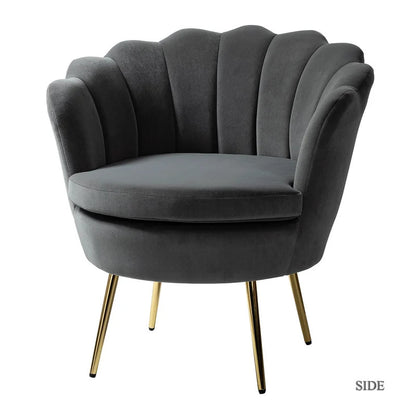 Barrel Chair: 30'' Wide Velvet Barrel Chair
