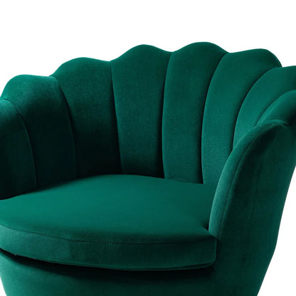 Barrel Chair: 30'' Wide Velvet Barrel Chair
