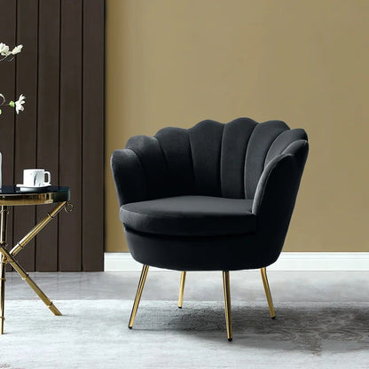 Barrel Chair: 30'' Wide Velvet Barrel Chair