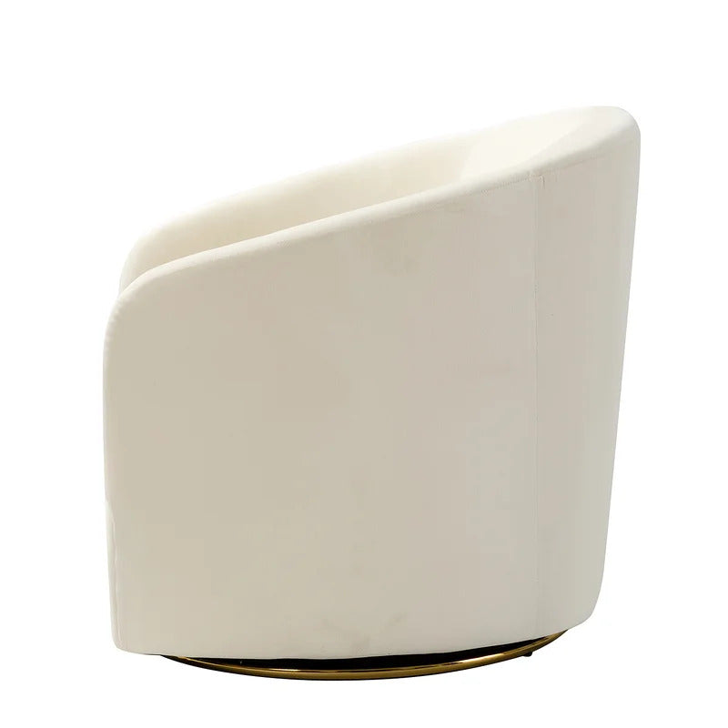 Barrel Chair: 31.5'' Wide Velvet Barrel Chair (Set of 2)
