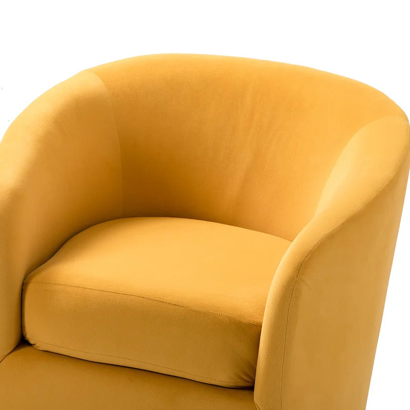 Barrel Chair: 31.5'' Wide Velvet Barrel Chair (Set of 2)