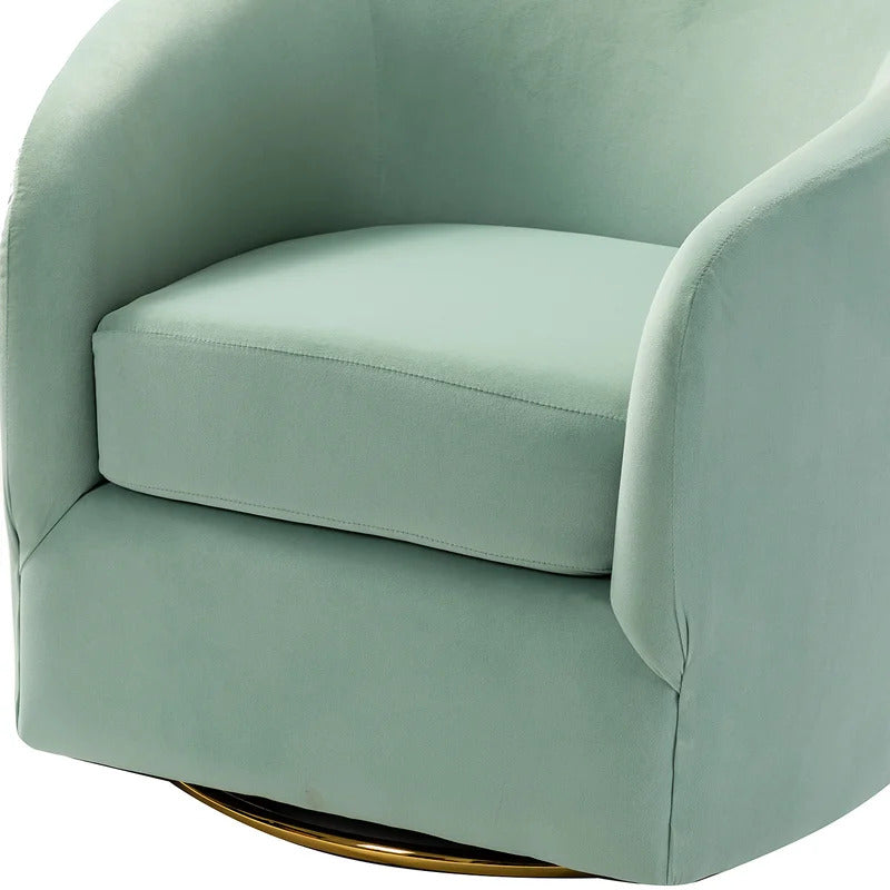 Barrel Chair: 31.5'' Wide Velvet Barrel Chair (Set of 2)