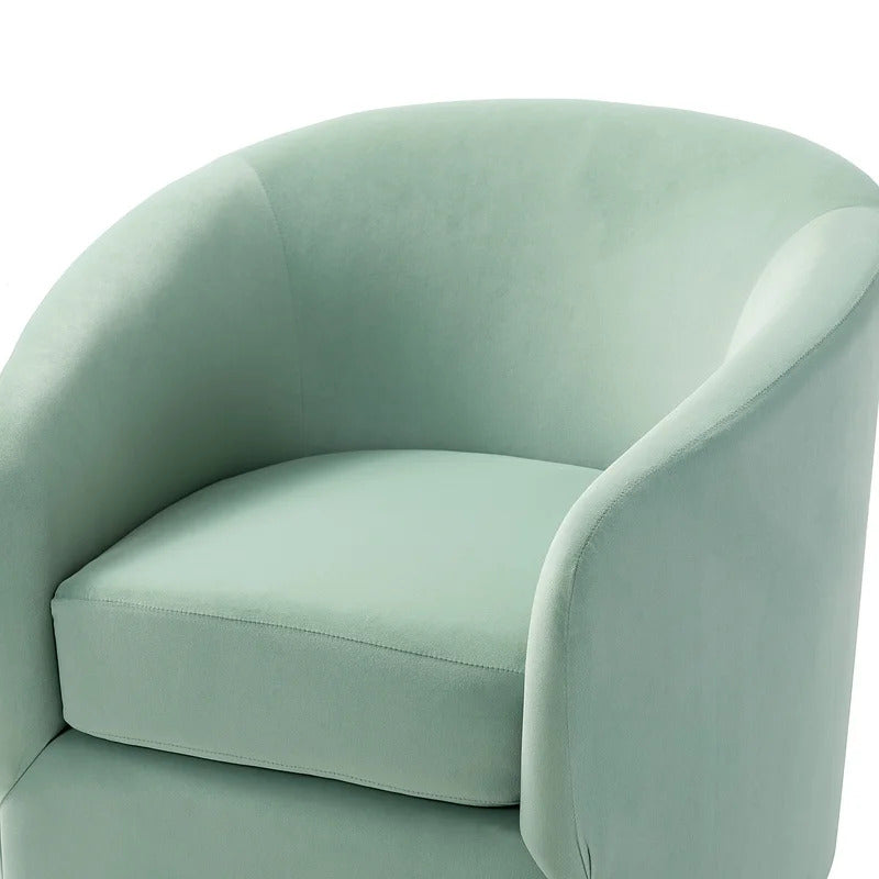 Barrel Chair: 31.5'' Wide Velvet Barrel Chair (Set of 2)