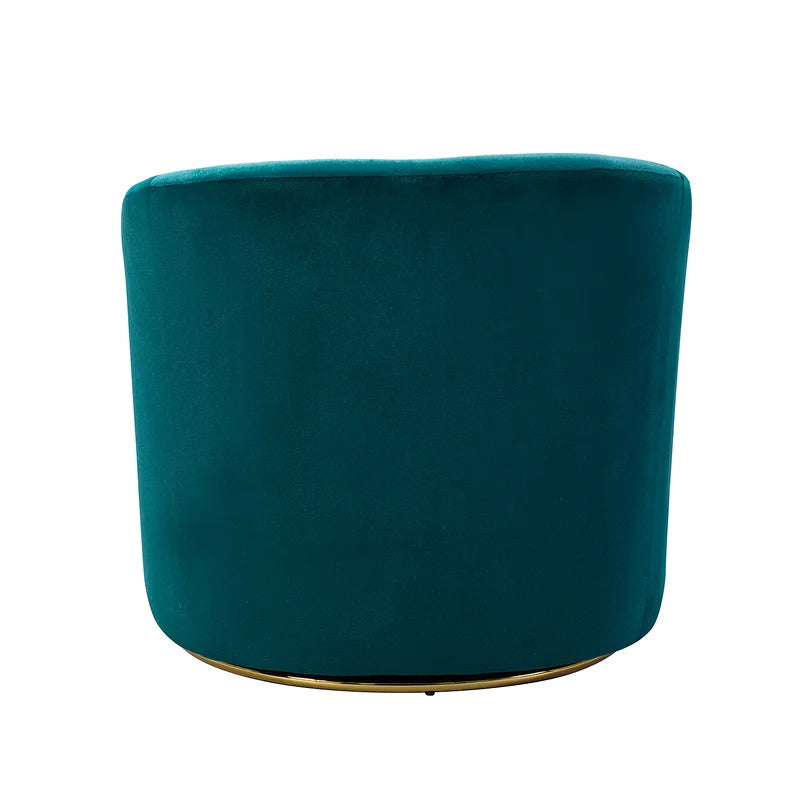Barrel Chair: 31.5'' Wide Velvet Barrel Chair (Set of 2)