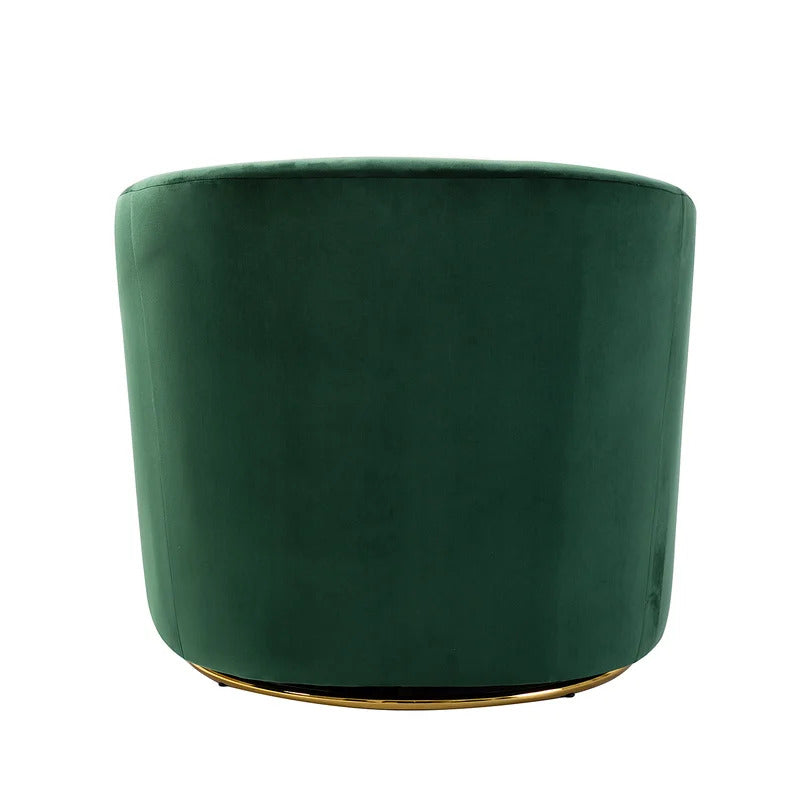 Barrel Chair: 31.5'' Wide Velvet Barrel Chair (Set of 2)