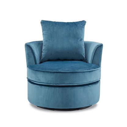 Barrel Chair: 31.6'' Wide Velvet Barrel Chair