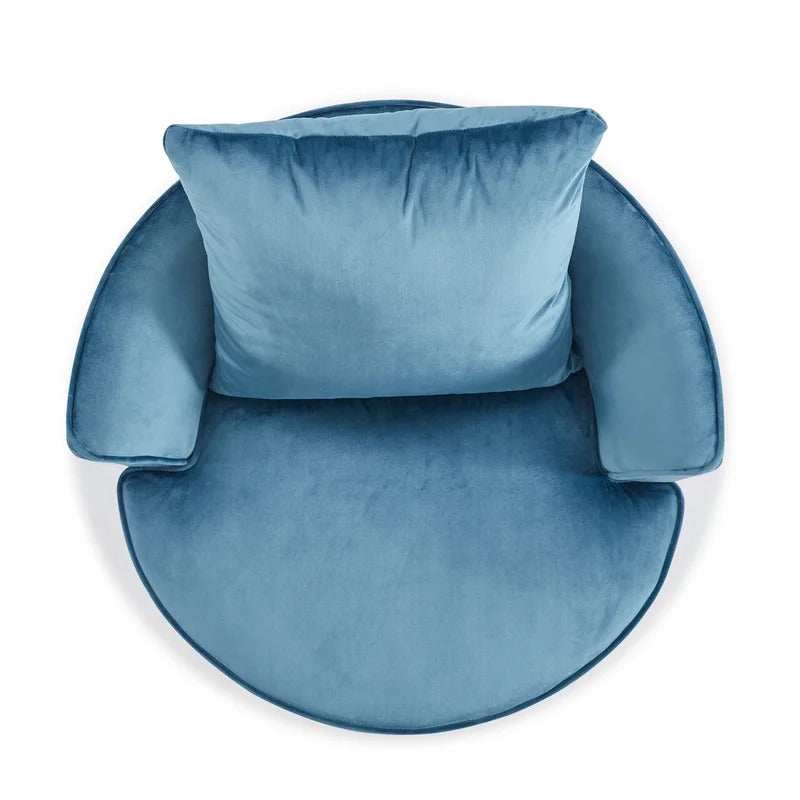 Barrel Chair: 31.6'' Wide Velvet Barrel Chair