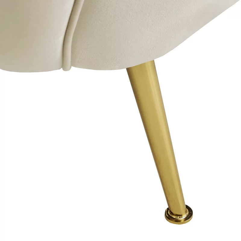 Barrel Chair: 34'' Wide Velvet Barrel Chair