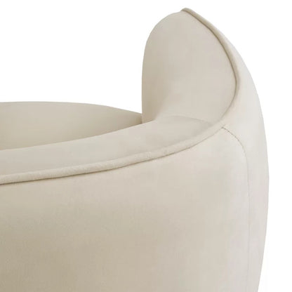 Barrel Chair: 34'' Wide Velvet Barrel Chair