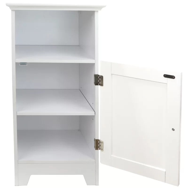 Bathroom Cabinets: 13.37" W x 27.63" H x 12" D Free-Standing Bathroom Cabinet