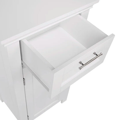 Bathroom Cabinets: 15.75'' W x 30.25'' H x 11.81'' D Free-Standing Bathroom Cabinet