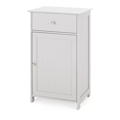 Bathroom Cabinets: 17'' W x 30.25'' H x 13.5'' D Free-Standing Bathroom Cabinet