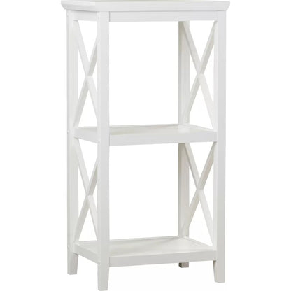 Bathroom Cabinets: 18'' W x 36.25'' H x 14'' D Free-Standing Bathroom Shelves