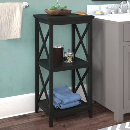 Bathroom Cabinets: 18'' W x 36.25'' H x 14'' D Free-Standing Bathroom Shelves