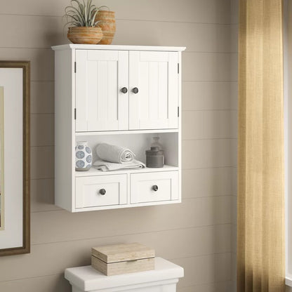 Bathroom Cabinets: 19.5'' W x 24.5'' H x 8'' D Wall Mounted Bathroom Cabinet