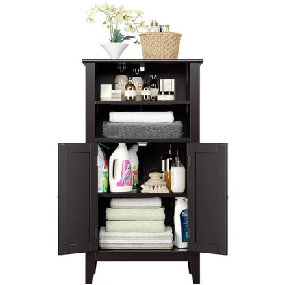 Bathroom Cabinets: 19.7'' W x 36.4'' H x 11.8'' D Free-Standing Bathroom Cabinet