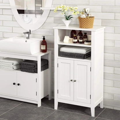 Bathroom Cabinets: 19.7'' W x 36.4'' H x 11.8'' D Free-Standing Bathroom Cabinet