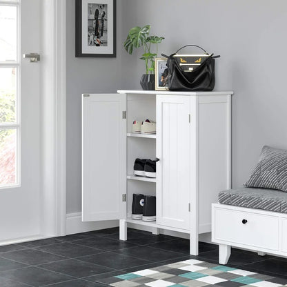 Bathroom Cabinets: 22.8'' W x 31.5'' H x 11'' D Free-Standing Bathroom Cabinet