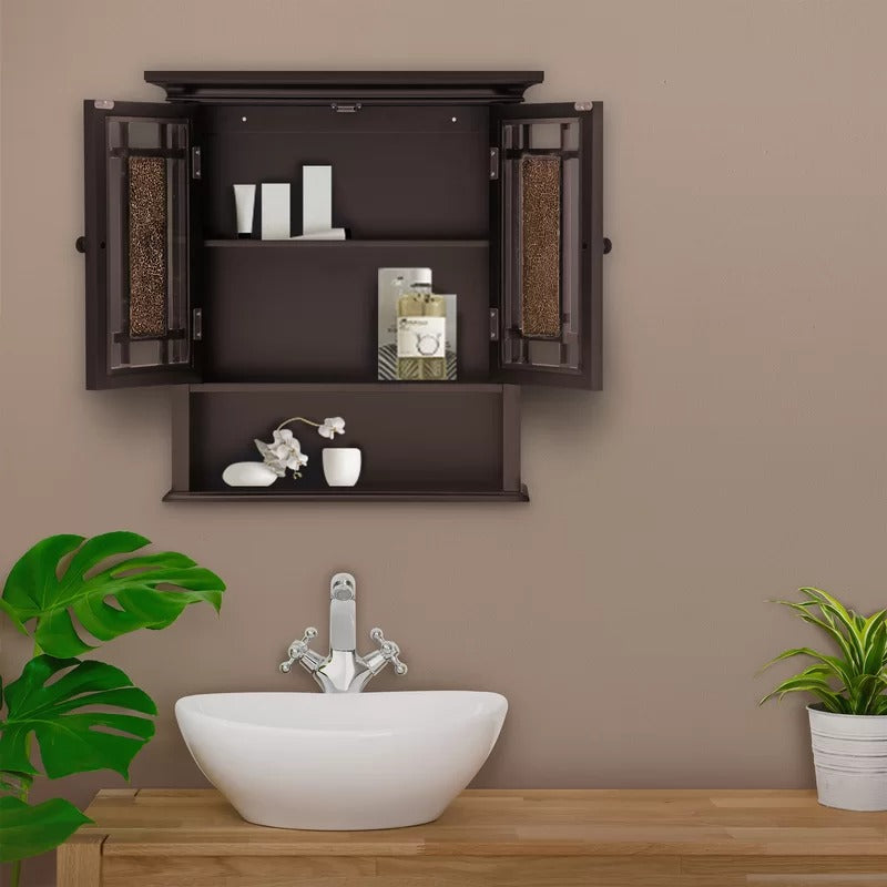 Bathroom Cabinets: 22'' W x 24'' H x 7'' D Removable Bathroom Cabinet
