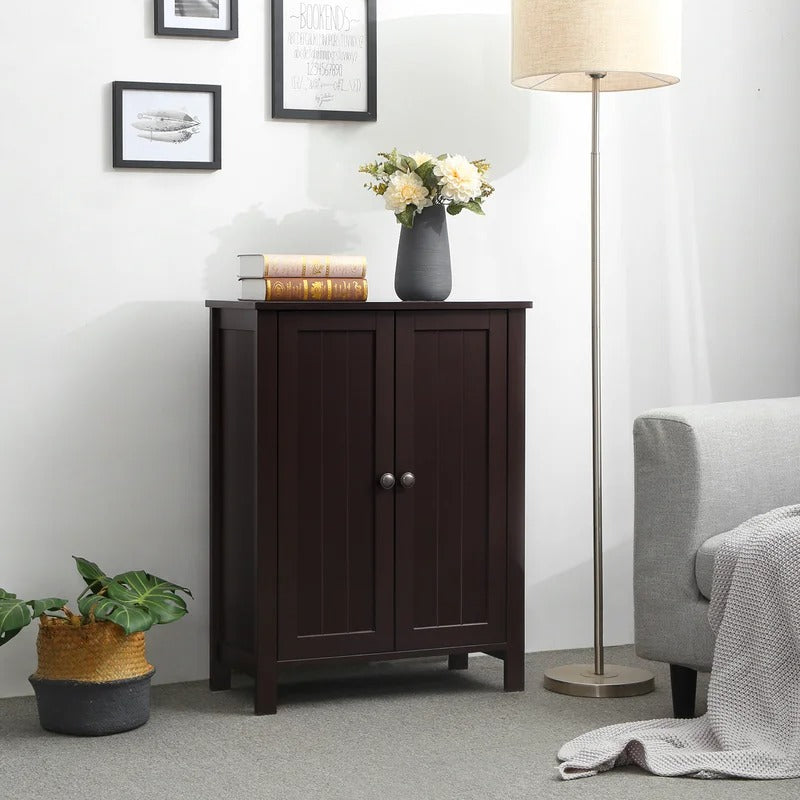 Bathroom Cabinets: 23.6'' W x 31.6'' H x 11.8'' D Free-Standing Bathroom Cabinet
