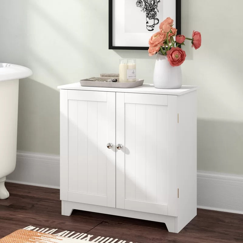 Bathroom Cabinets: 23.6'' W x 11.75'' D Free-Standing Bathroom Cabinet