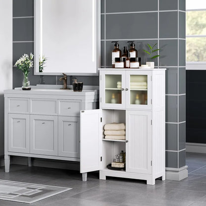 Bathroom Cabinets: 23.6'' W x 42.7'' H x 11.8'' D Linen Cabinet