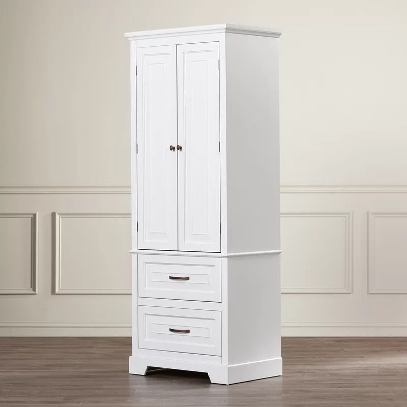 Bathroom Cabinets: 24'' W x 62'' H x 16'' D Linen Cabinet
