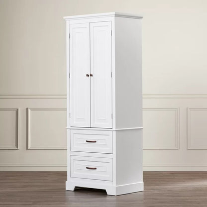 Bathroom Cabinets: 24'' W x 62'' H x 16'' D Linen Cabinet