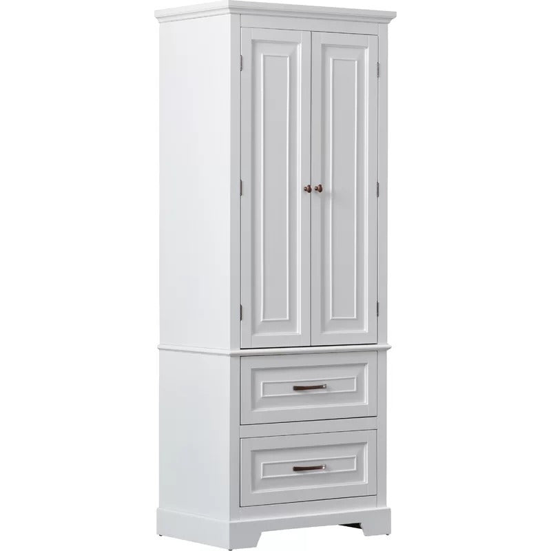 Bathroom Cabinets: 24'' W x 62'' H x 16'' D Linen Cabinet