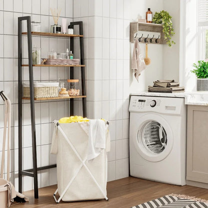 Bathroom Cabinets: 25.2'' W x 61.4'' H x 9.4'' D Over-The-Toilet Storage
