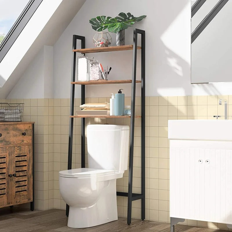 Bathroom Cabinets: 25.2'' W x 61.4'' H x 9.4'' D Over-The-Toilet Storage