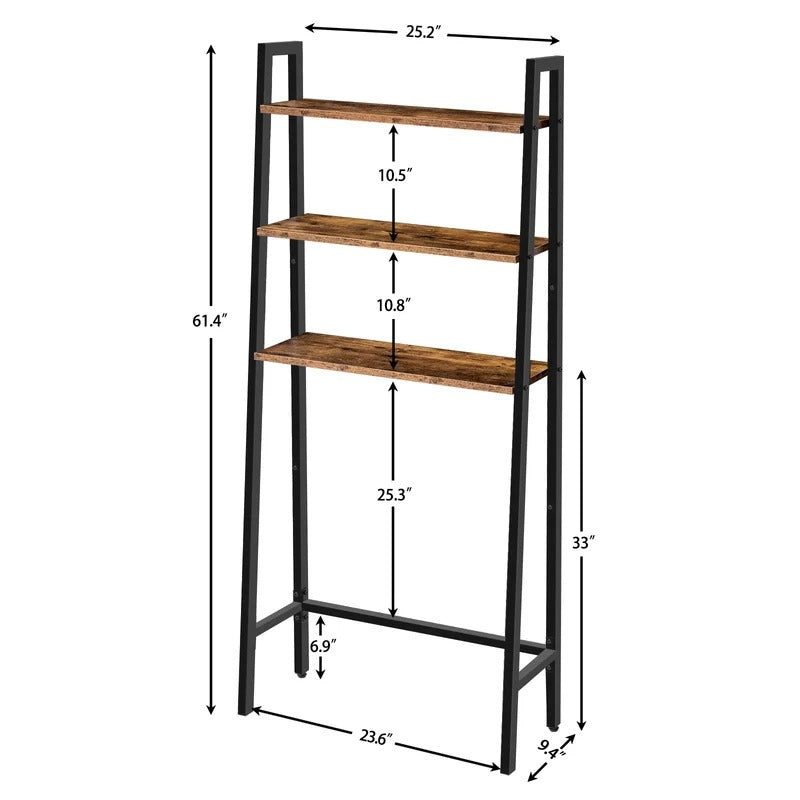 Bathroom Cabinets: 25.2'' W x 61.4'' H x 9.4'' D Over-The-Toilet Storage