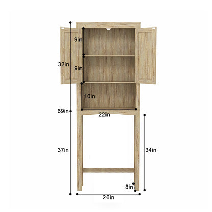Bathroom Cabinets 26 W x 65.9 H x 9.63 D Over-The-Toilet Storage