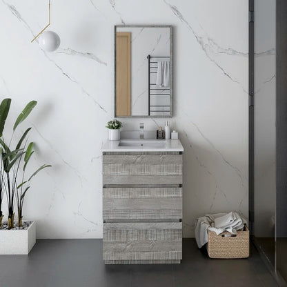 Bathroom Cabinets: Floor Standing 23" Single Bathroom Vanity Base Only