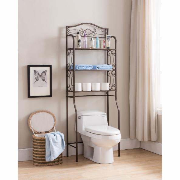 Bathroom Cabinets: Metal Bathroom Rack