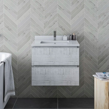 Bathroom Cabinets: Wall Hung 23" Single Bathroom Vanity Base Only