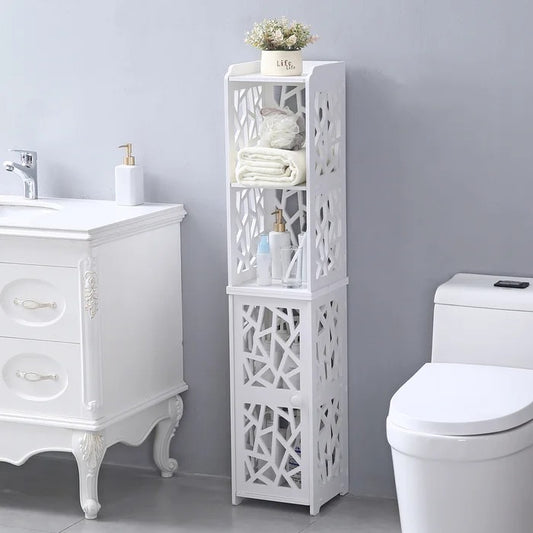 Bathroom Linen Cabinets:11.02'' W x 47.24'' H x 11.02'' D Linen Cabinet