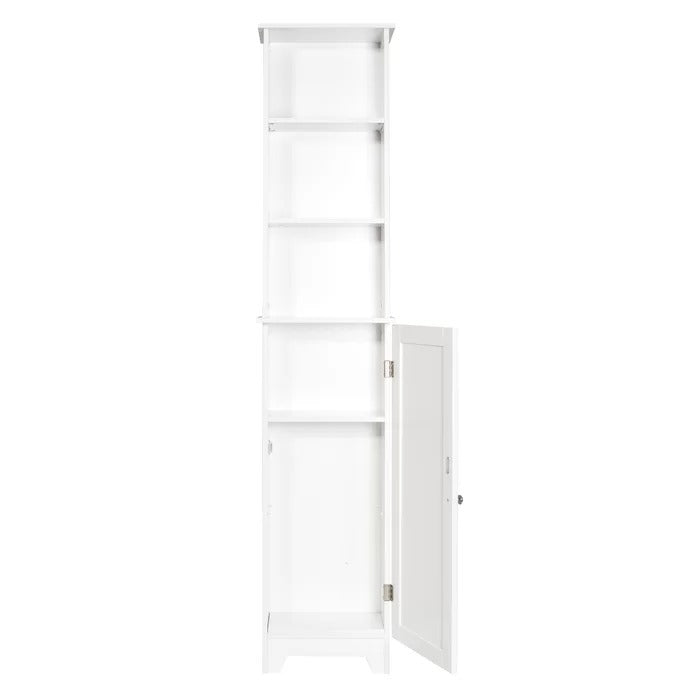 Bathroom Linen Cabinets:13.38'' W x 65.50'' H x 8'' D Linen Cabinet