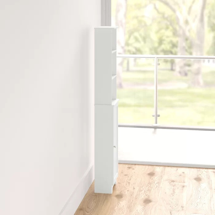 Bathroom Linen Cabinets:13.38'' W x 65.50'' H x 8'' D Linen Cabinet