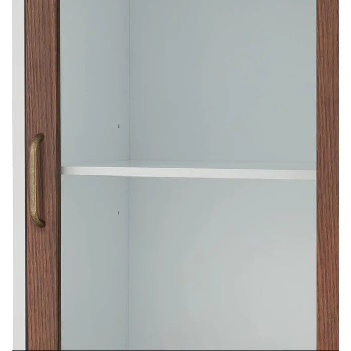 Bathroom Linen Cabinets: 13'' W x 63'' H x 15'' D Linen Cabinet