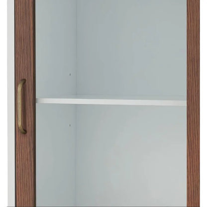Bathroom Linen Cabinets: 13'' W x 63'' H x 15'' D Linen Cabinet