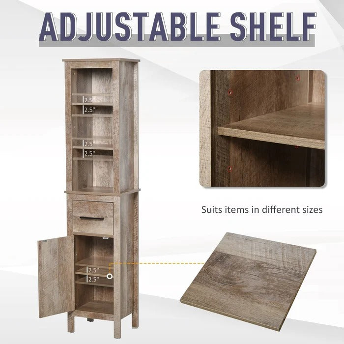 Bathroom Linen Cabinets:15.25'' W x 67.25'' H x 11.75'' D Linen Cabinet