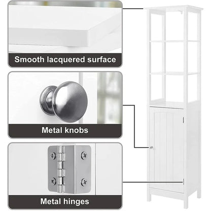 Bathroom Linen Cabinets:15.7'' W x 63'' H x 12.6'' D Linen Cabinet