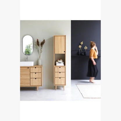 Bathroom Linen Cabinets:16'' W x 71'' H x 14'' D Solid Wood Linen Cabinet