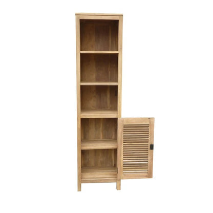 Bathroom Linen Cabinets:19.6'' W x 78.7'' H x 15.7'' D Solid Wood Linen Cabinet