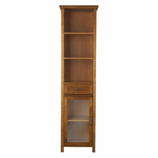 Bathroom Linen Cabinets: 1 Drawer Linen Cabinet with 3 Open Shelves