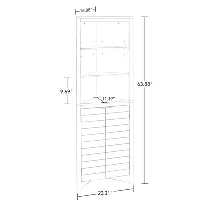 Bathroom Linen Cabinets: 23.31'' W x 63.88'' H x 11.19'' D Linen Cabinet