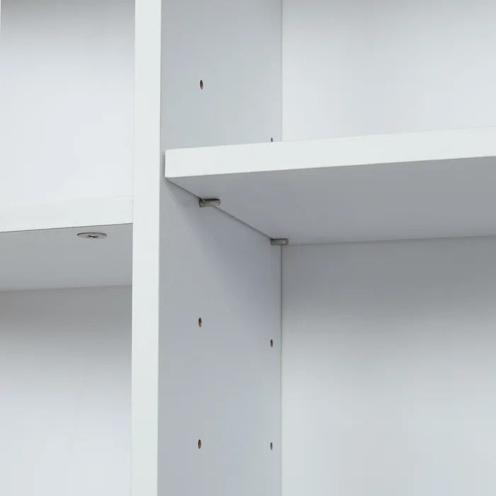 Bathroom Linen Cabinets: 23.6'' W x 31.3'' H x 9.7'' D Free-Standing Bathroom Cabinet